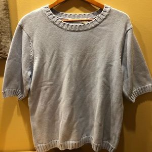Orvis blue sweater